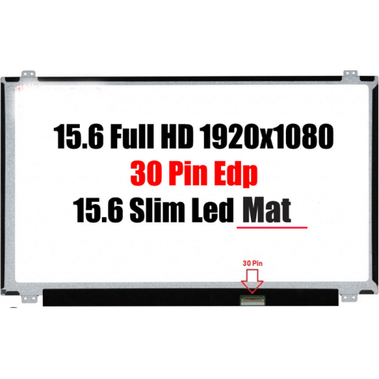 15.6 30 Pin Slim 1366x768 Vidalı